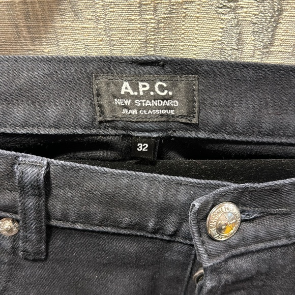 APC Black Denim Jeans Size 32 - Picture 2 of 5